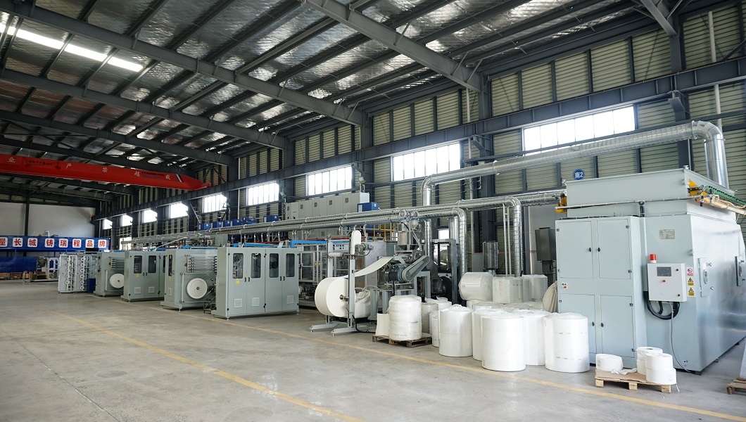 Завод по производству гигиенических салфеток с полным сервоприводом